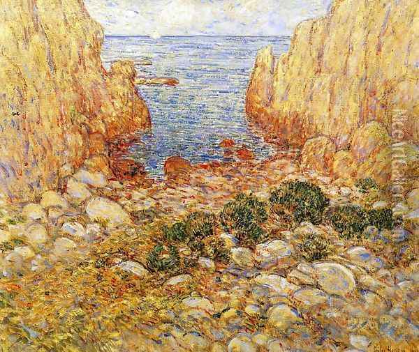 The Gorge - Appledore, Isles of Shoals Oil Painting - Frederick Childe Hassam