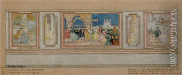 Il Carnevale Di Venezia Oil Painting - Pietro Bianco Bortoluzzi