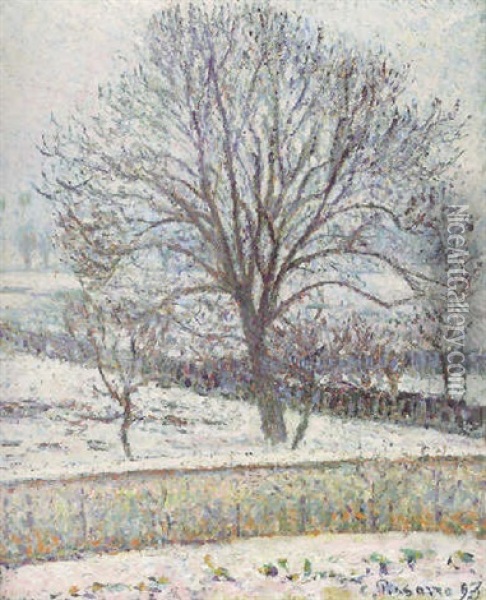 Le Degel, Eragny Oil Painting - Camille Pissarro