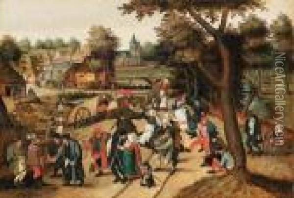 The Return From The Kermesse Oil Painting - Pieter The Younger Brueghel