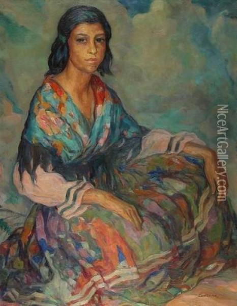 Gitana Oil Painting - Joan Cardona