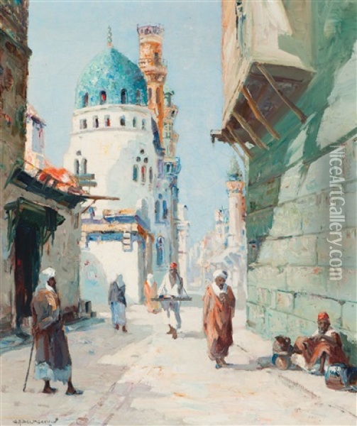 View Of A City In Marocco Oil Painting - Gerard Delfgaauw