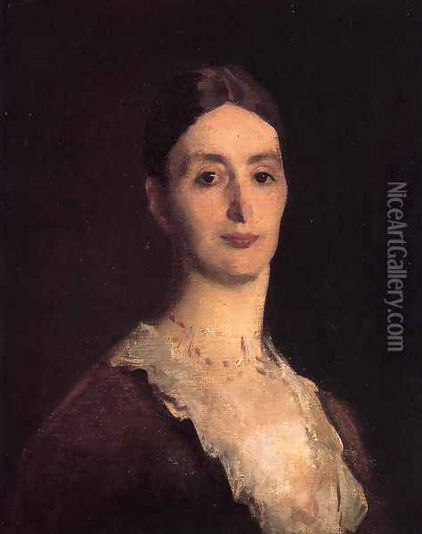 Portrait Of Frances Mary Vickers Oil Painting - John Singer Sargent