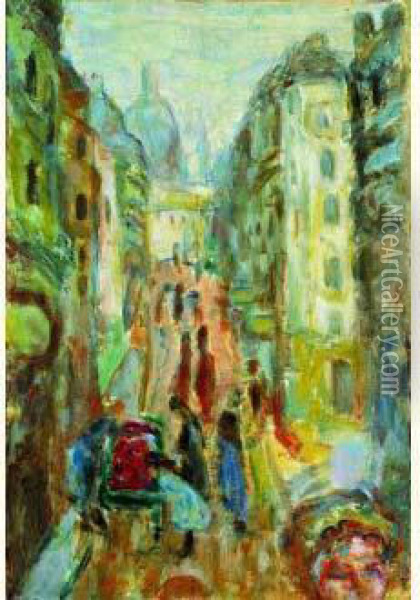 Paris, Rue Tholoze, Vers 1915 Oil Painting - Pierre Bonnard