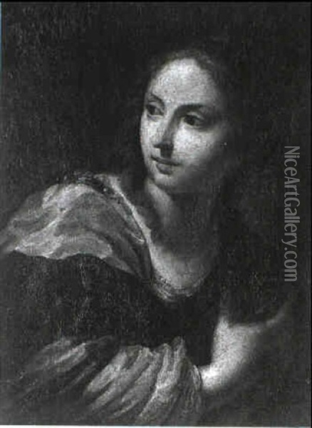 Saint Catherine Oil Painting - Pietro Dandini