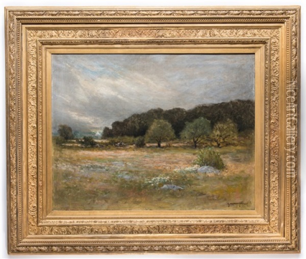 Barbizon School Landscape Oil Painting - W. G. Whitaker