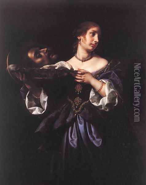Salome with the Head of St John the Baptist 1665-70 Oil Painting - Carlo Dolci
