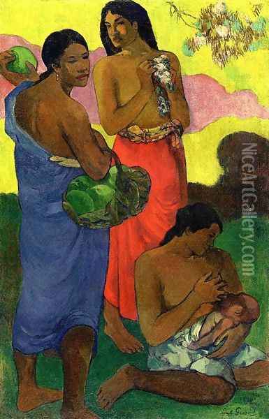 Maternite (II) Oil Painting - Paul Gauguin