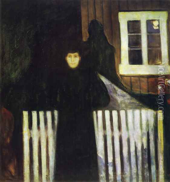 Moonlight 1893 Oil Painting - Edvard Munch