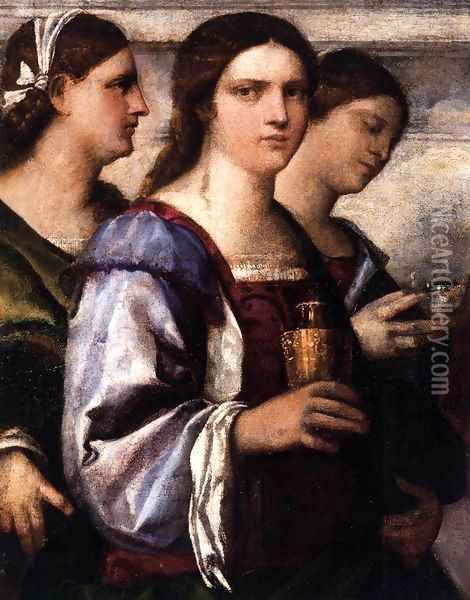 San Giovanni Crisostomo Altarpiece (detail) Oil Painting - Sebastiano Del Piombo
