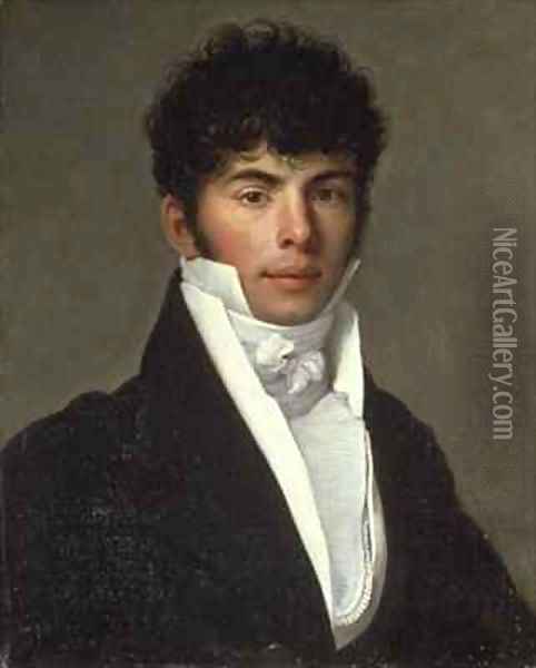 Bust Portrait of Amedee Auguste Perier 1785-1831 Oil Painting - Jean Baptiste Francois Desoria