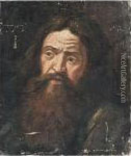 Portrait Of An Old Man Oil Painting - Adolph von Menzel