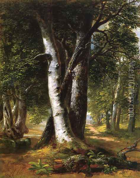 Woodland Path Oil Painting - Richard Lorenz