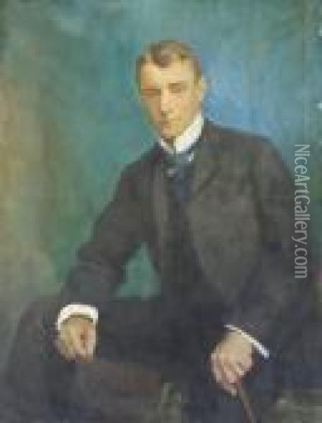 Portrait Of A Young Gentleman 
(believed To Be Either Josslyn Or Mordaunt Gore-booth Of Lissadell, Co. 
Sligo) Oil Painting - Sarah Henrietta Purser