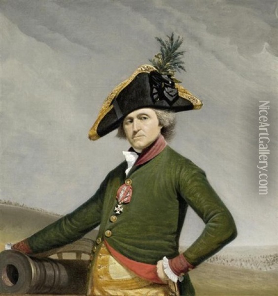 Portrait Von Baron Phillipp-karl Von Pfortzheim Oil Painting - Johann Baptist Lampi the Younger