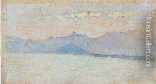 Lac De Montagne Oil Painting - Louis Hayet