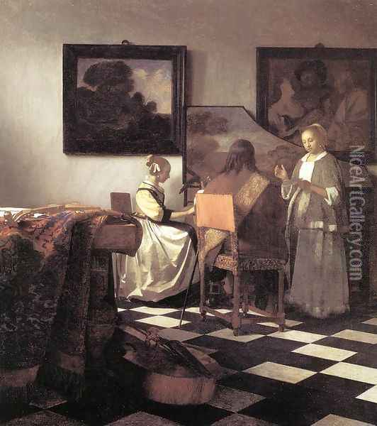 The Concert 1665-66 Oil Painting - Jan Vermeer Van Delft