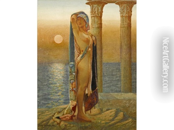Asenath, Daughter Of The Priest Of On Oil Painting - John Riley Wilmer