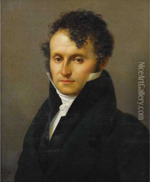 Portrait Of A Man Oil Painting - Merry Joseph Blondel