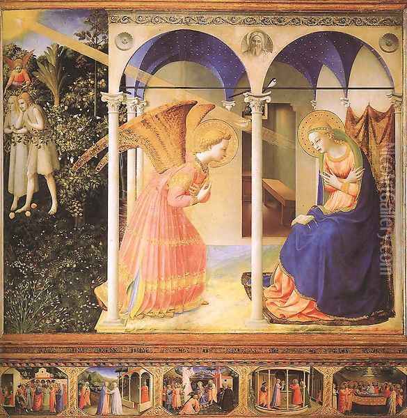 The Annunciation Oil Painting - Angelico Fra
