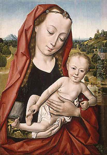 Virgin and Child 1475 Oil Painting - Dieric the Elder Bouts