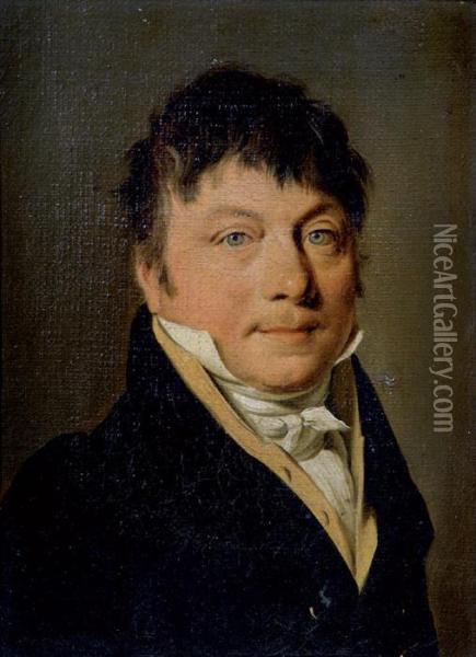 Portrait Du Baron Falatien Oil Painting - Louis Leopold Boilly