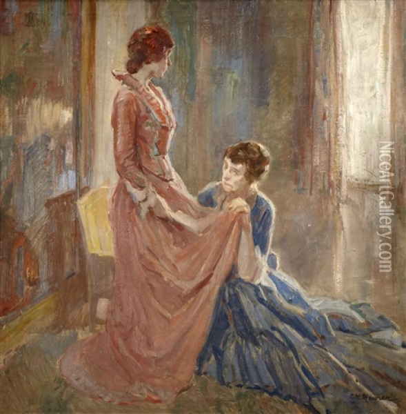 The Fitting Oil Painting - Alfred Henry Maurer