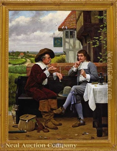 The Angler's Rest Oil Painting - Henry Stacy Marks