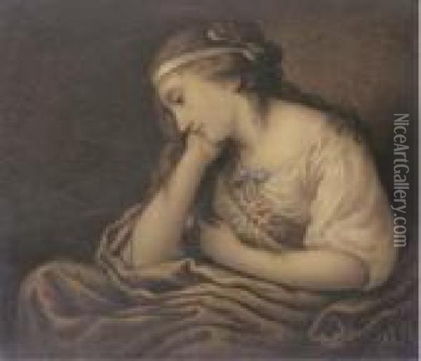 Thoughts Oil Painting - Angelica Kauffmann
