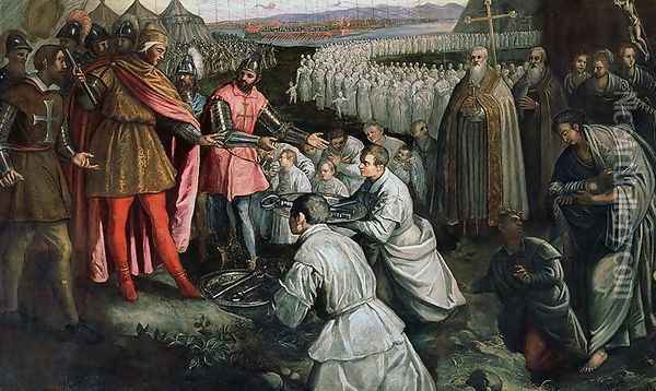 The Surrender of Zara Oil Painting - Domenico Tintoretto