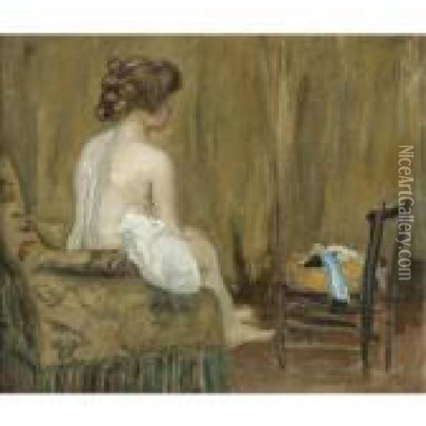 Nu Oil Painting - Pierre Bonnard