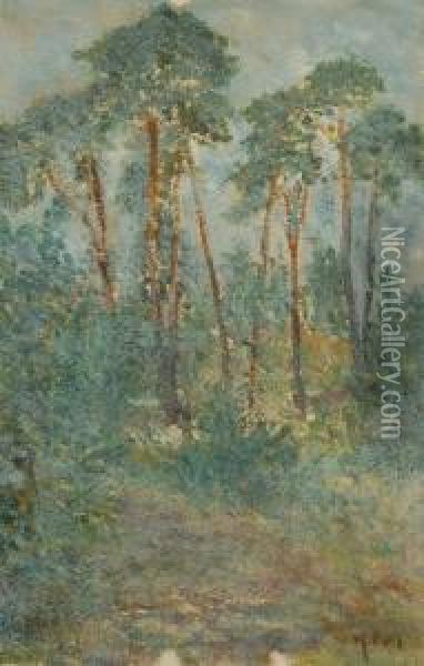 Waldlandschaft Oil Painting - Hugo Poll