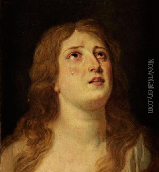Bildnis Der Heiligen Maria Magdalena Oil Painting - Pieter van Mol