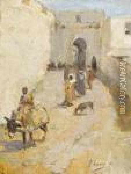 North African Gate Oil Painting - John Lavery