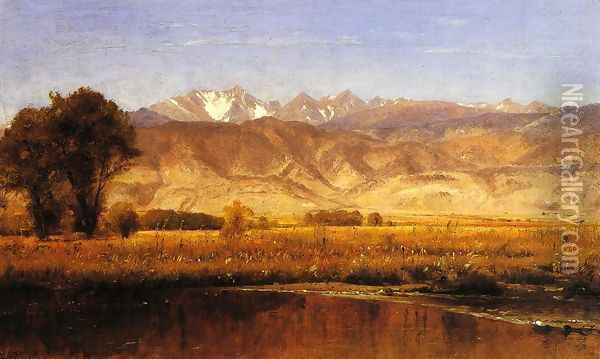 The Foothills Oil Painting - Thomas Worthington Whittredge