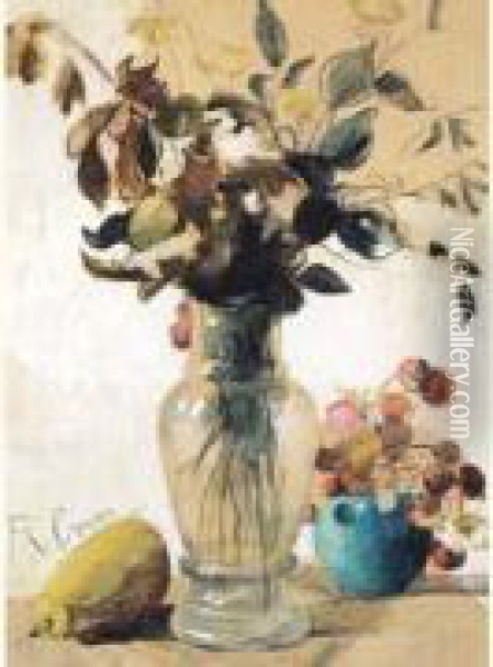 Stilleven - Nature Morte (ca. 1902-1903) Oil Painting - Ferdinand Schirren
