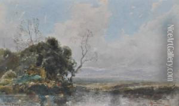 Rural Landscape Oil Painting - James David Smillie