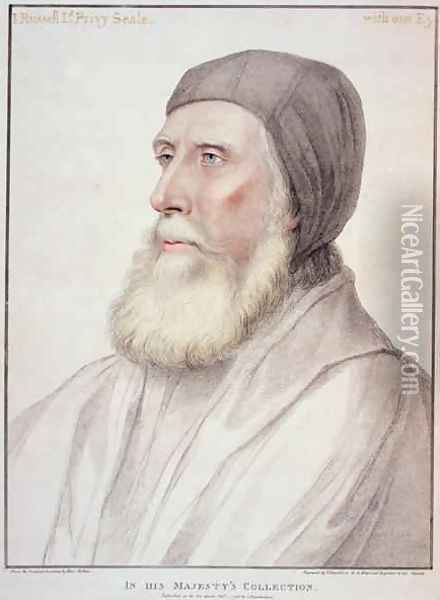 Portrait of John Russell 1st Earl of Bedford 1485-1555 Oil Painting - Hans Holbein the Younger