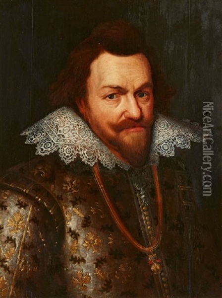 Portrait Of Philip William Of Orange-nassau Oil Painting - Michiel Janszoon van Mierevelt