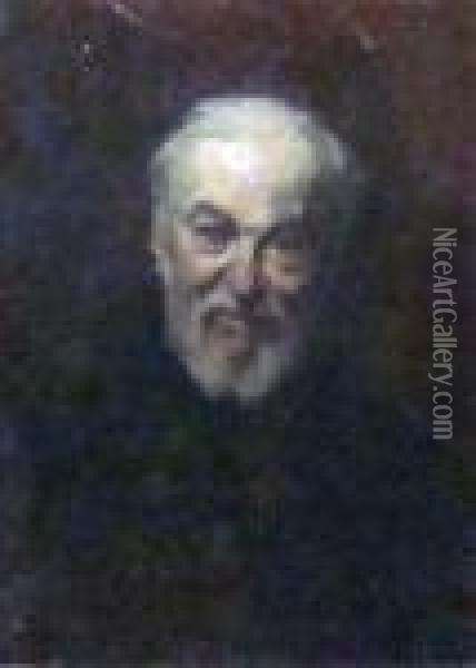 Portrait D'homme En Buste, De Face Oil Painting - Ferdinand Victor Leon Roybet
