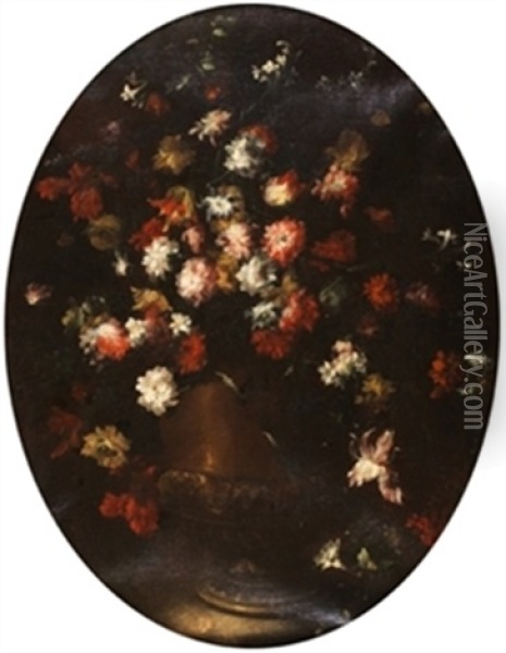 Jarron Con Flores Oil Painting - Margherita Caffi