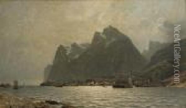 From Reine In Lofoten Oil Painting - Adelsteen Normann