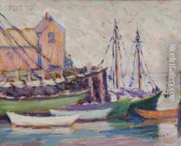 Harbor View, Rockport, Massachusetts Oil Painting - Lillian Burk Meeser
