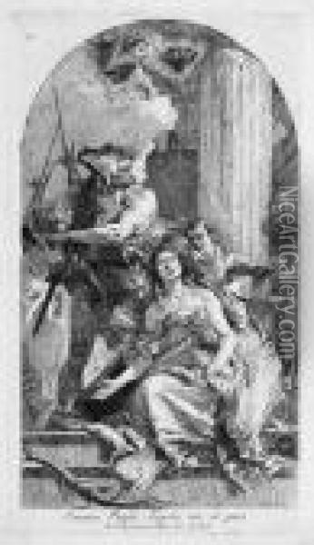 Das Martyrium Der Hl Oil Painting - Giovanni Domenico Tiepolo