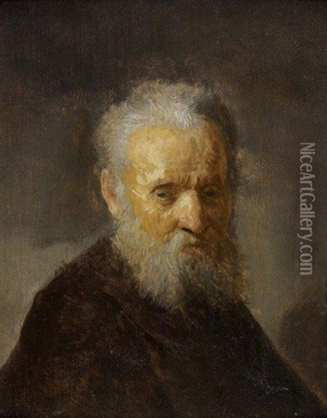 Portrait De Vieillard Oil Painting -  Rembrandt van Rijn