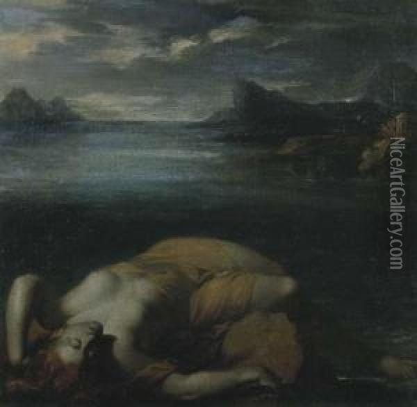 Arianna Abbandonata Oil Painting - Giovanni Gioseffo da Sole