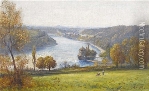 Schlossli Worth Oil Painting - Balz Staeger