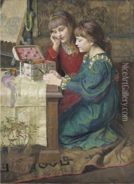 The Trinket Box Oil Painting - Marian Huxley Collier