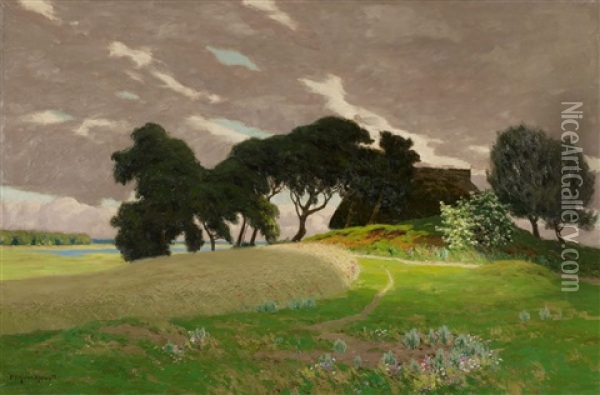 Wolkenschatten Oil Painting - Paul Mueller-Kaempff