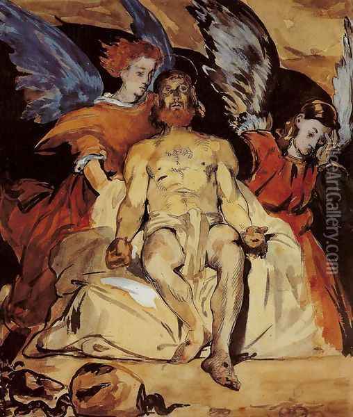 Christ with Angels 1864 Oil Painting - Edouard Manet